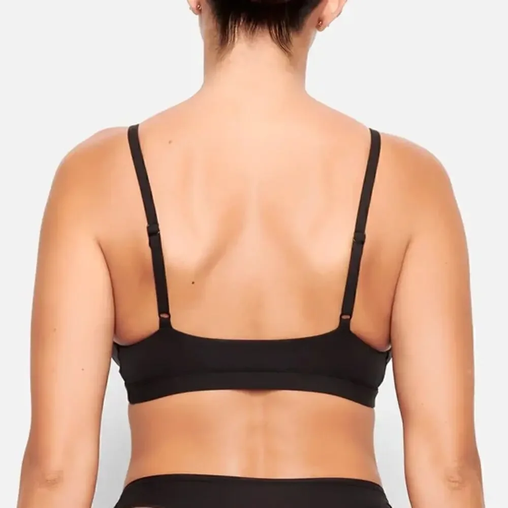 SKIMS Fits Everybody Triangle Bralette Bra in Onyx Black NWT Size Small - Picture 4 of 9